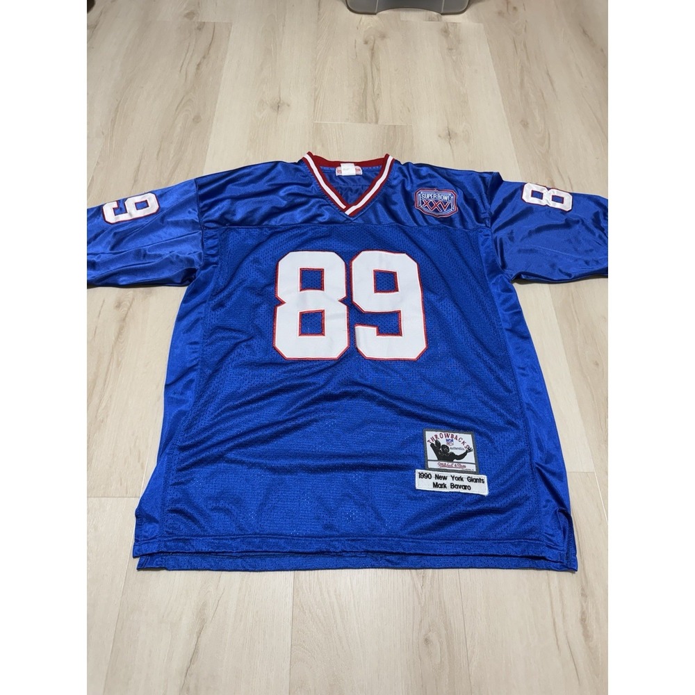 1990 Mark Bavaro New York Giants Mitchell&Ness Throwback NFL Jersey Mens Size XL